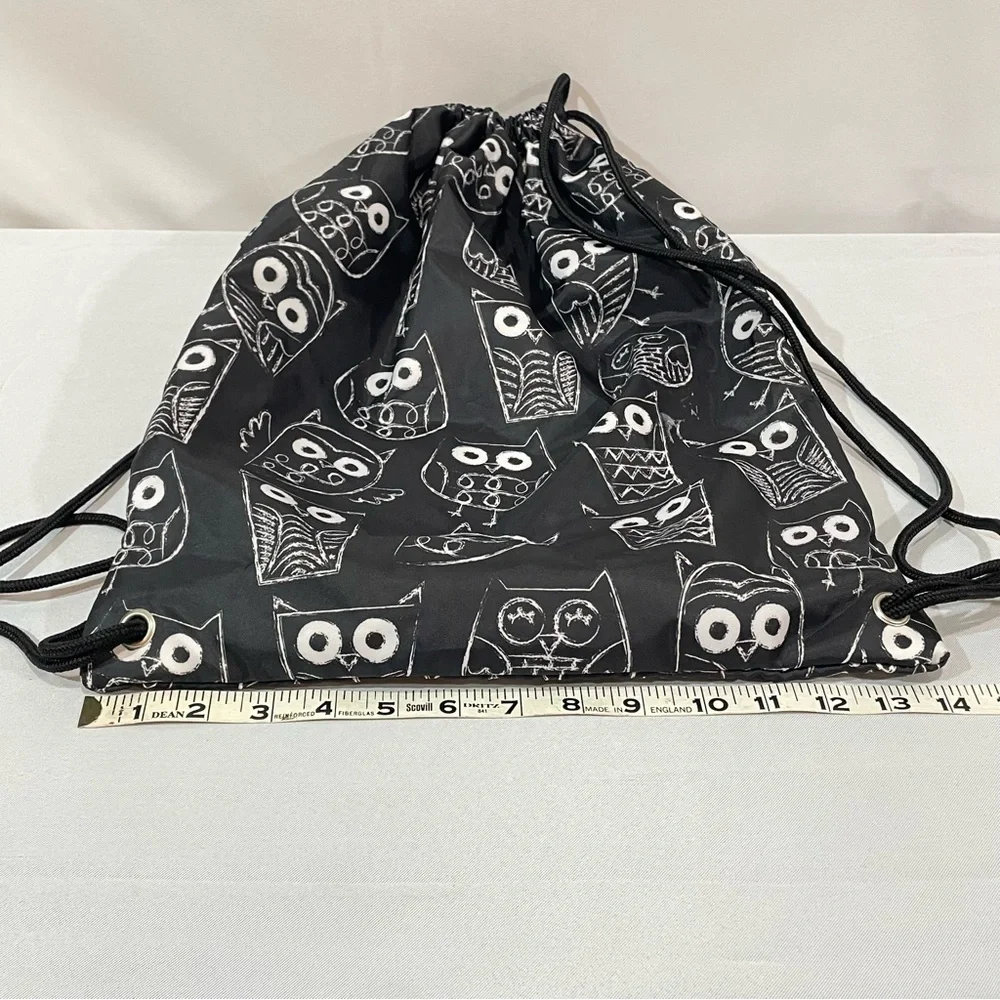 Thirty One Cinch Sac Owl Bag Previously Customized Boo-tiful & Fang-tastic